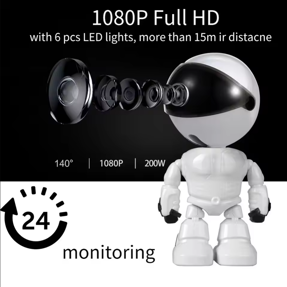 Smart Home Camera Ezviz - Intelligente Roboter-WLAN-IP-Kamera, 1080P HD, Babyphone und