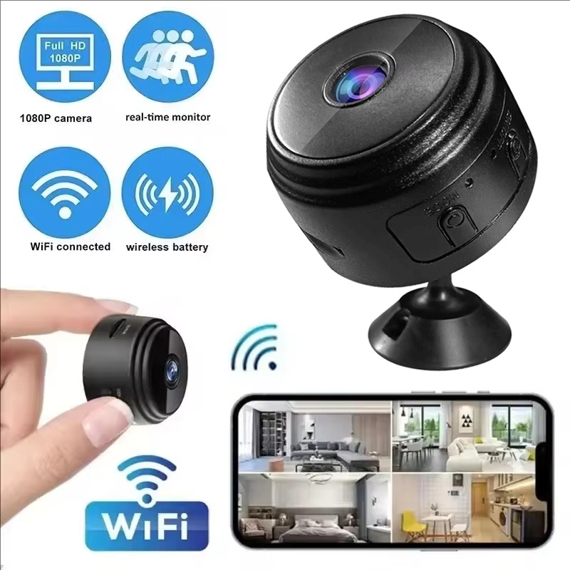 Smart Home Video - A9 Mini-Kameras 1080P WLAN Smart-Monitor Überwachungskameras