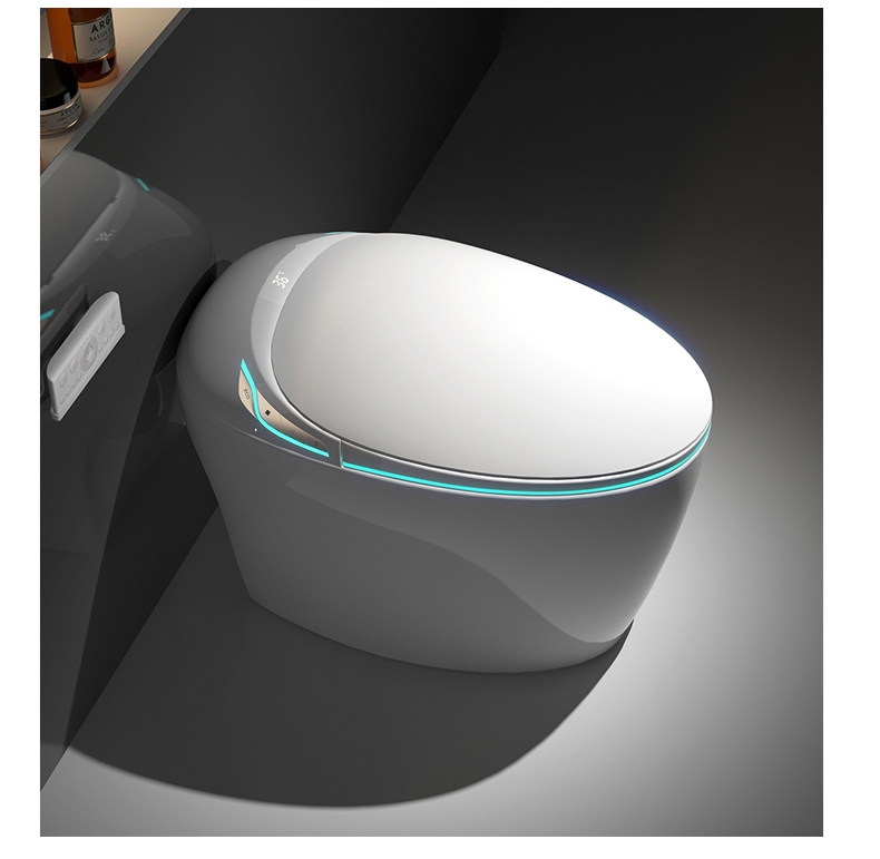 Smart Home Yellow - Intelligente Toilette, Smart-Toilette mit Foheel-Wasserhahn, Gelb,