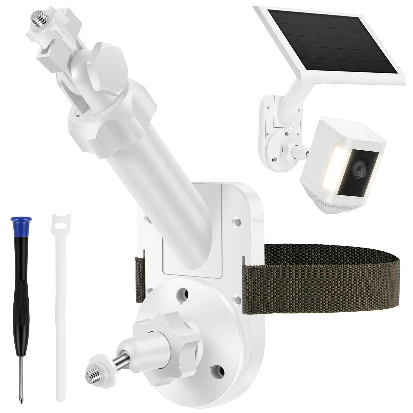 Eufy Camera E220 - 2-in-1-Halterung für Solarpanel und Sicherheitskamera, verstellbar,