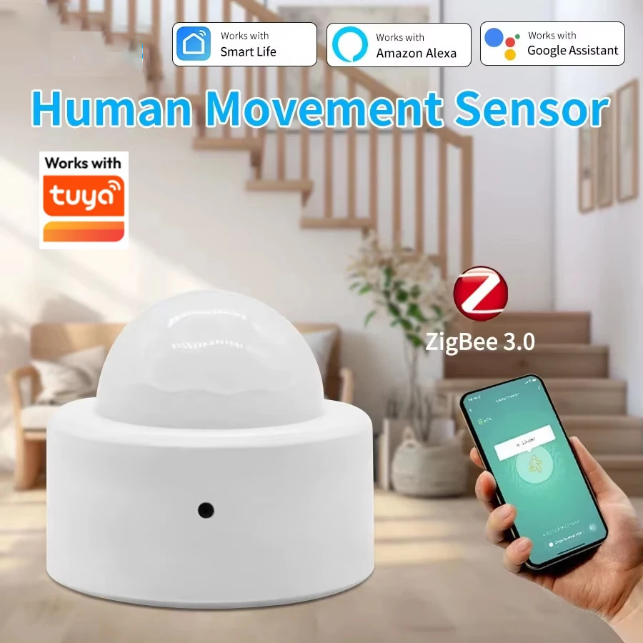 Smart Home Wiser - Zigbee funktioniert mit Tuya PIR-Bewegungssensor, Infrarotdetektor,