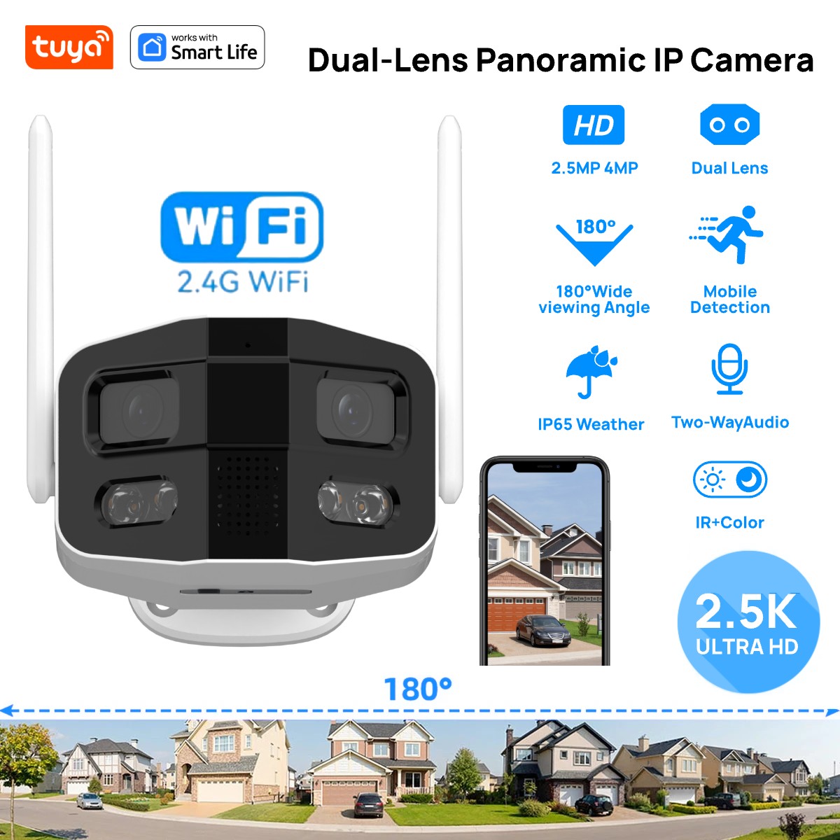 Tuya Smart 4MP 2.5K Dual-Lens  – Smart Home Camera Ezviz Bewertung und Preis